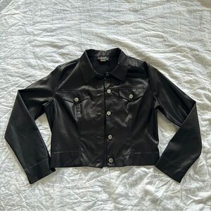 Eye Candy Black Leather Jacket